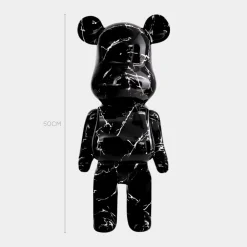 Statues & Sculptures Table Top|Floor Standing^Aero Bear 50cm Black Resin Indoor Sculpture
