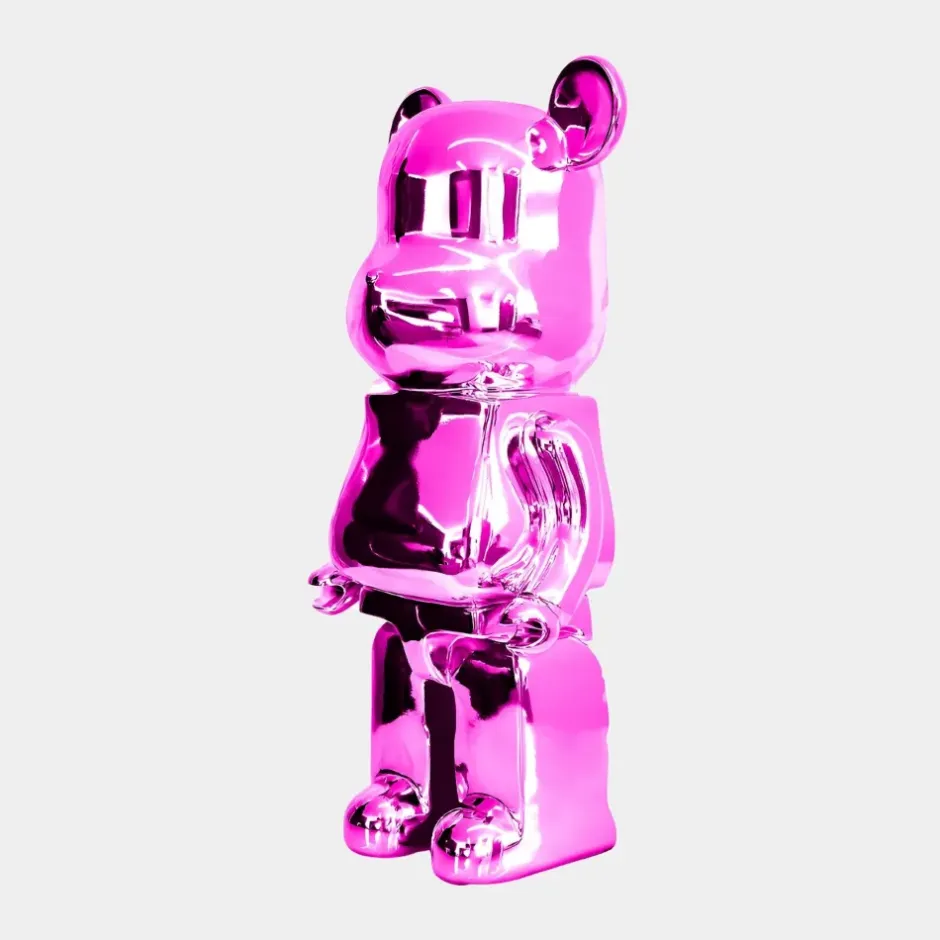 Statues & Sculptures Table Top|Floor Standing^Aero Bear 50cm Pink Resin Indoor Sculpture