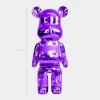 Statues & Sculptures Table Top|Floor Standing^Aero Bear 50cm Purple Resin Indoor Sculpture