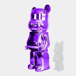 Statues & Sculptures Floor Standing|Animals^Aero Bear 135cm Purple Resin Indoor Sculpture