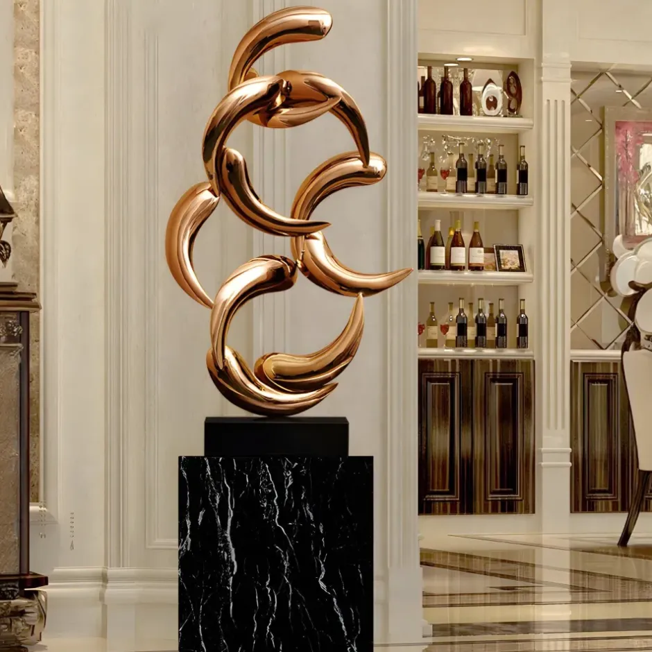 Statues & Sculptures Table Top|Floor Standing^Aero Stream 74cm Bronze Metal Indoor Sculpture v2