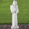 Statues & Sculptures Angel^Angel 50cm Marble Resin Garden Statue