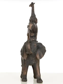Statues & Sculptures Table Top|Contemporary^Animal Ascent 46cm Bronze Resin Indoor Statue