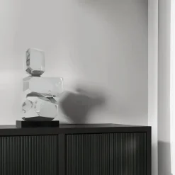 Statues & Sculptures Table Top|Abstract^Astrolith 73cm Silver Metal Indoor Sculpture v2