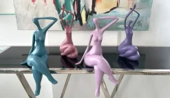 Statues & Sculptures Figurative|Table Top^Awakened Grace 32cm Violet Resin Indoor Sculpture