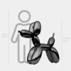 Statues & Sculptures Floor Standing|Balloon Dogs^Balloon Dog 100cm Black Metal Garden Sculpture