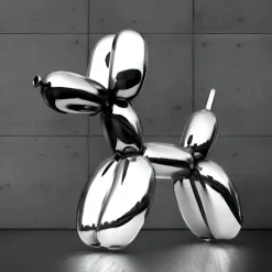 Statues & Sculptures Giant|Floor Standing^Balloon Dog 240cm Chrome Metal Garden Sculpture