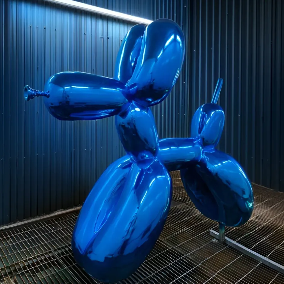 Statues & Sculptures Floor Standing|Balloon Dogs^Balloon Dog 130cm Ocean Blue Metal Garden Sculpture