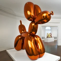 Statues & Sculptures Floor Standing|Balloon Dogs^Balloon Dog 130cm Orange Fibreglass Indoor Sculpture