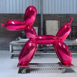 Statues & Sculptures Floor Standing|Balloon Dogs^Balloon Dog 130cm Pink Fibreglass Indoor Sculpture