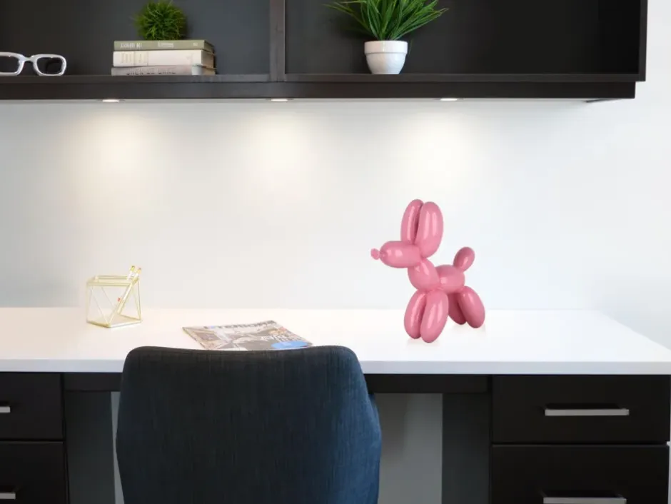 Statues & Sculptures Table Top|Balloon Dogs^Balloon Dog 27cm Pink Resin Indoor Sculpture