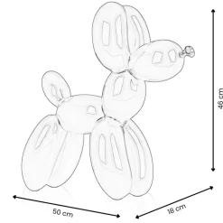 Statues & Sculptures Table Top|Floor Standing^Balloon Dog 46cm Red Resin Indoor Sculpture