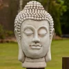 Statues & Sculptures Buddha^Buddha Head Bust Stone Garden Ornament