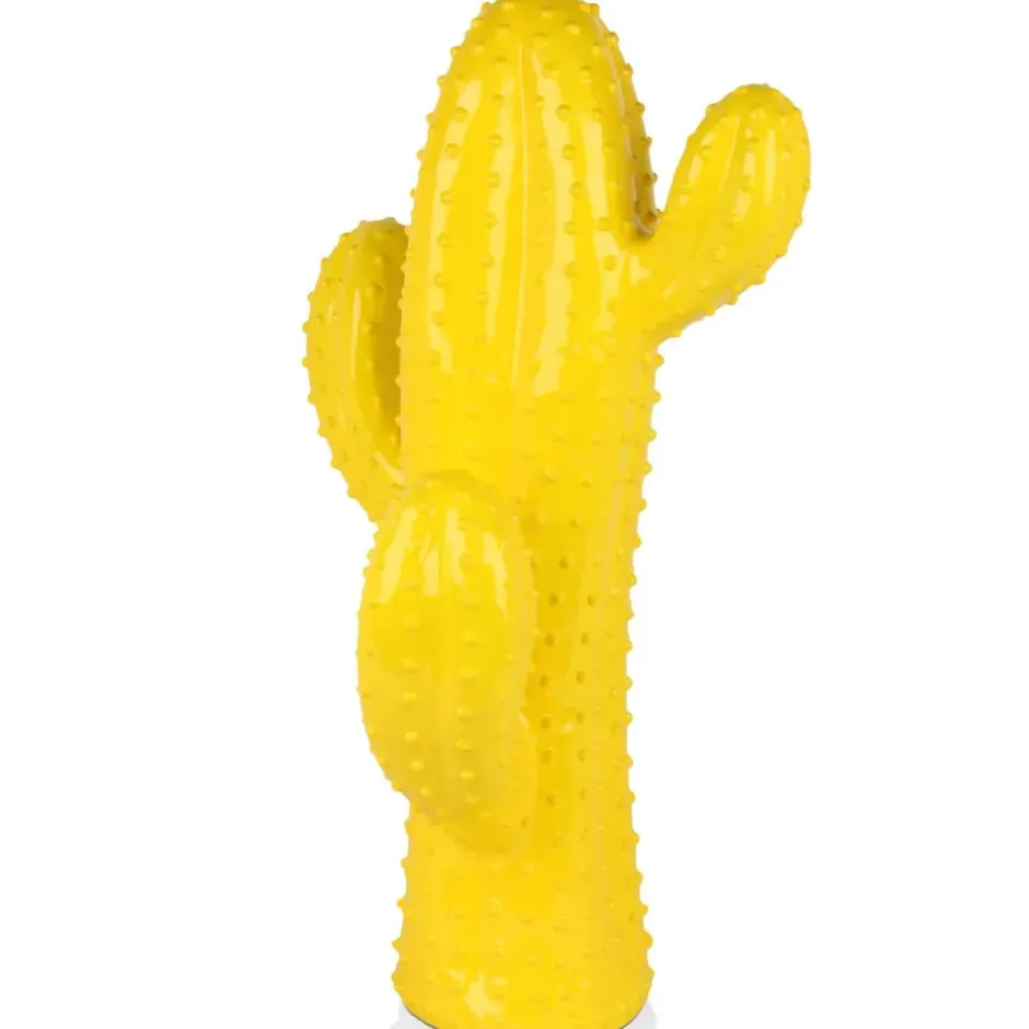 Statues & Sculptures Floor Standing|Contemporary^Cactus Essence 68cm Yellow Resin Indoor Sculpture