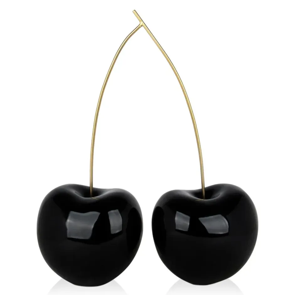 Statues & Sculptures Table Top|Contemporary^Cherry Fusion 55cm Black Resin Indoor Sculpture