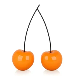 Statues & Sculptures Table Top|Floor Standing^Cherry Fusion 43cm Orange Resin Indoor Sculpture