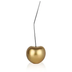 Statues & Sculptures Table Top|Contemporary^Cherry Pop 44cm Gold Resin Indoor Sculpture