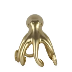 Statues & Sculptures Table Top|Animals^Cosmic Octopus 22cm Gold Resin Indoor Sculpture