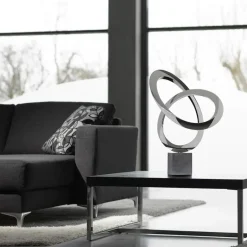 Statues & Sculptures Contemporary|Contemporary^Cosmos 58cm Metal Stainless Steel Indoor Sculpture