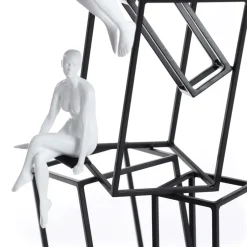 Statues & Sculptures Table Top|Contemporary^Creative Thinker 47cm Metal Indoor Sculpture