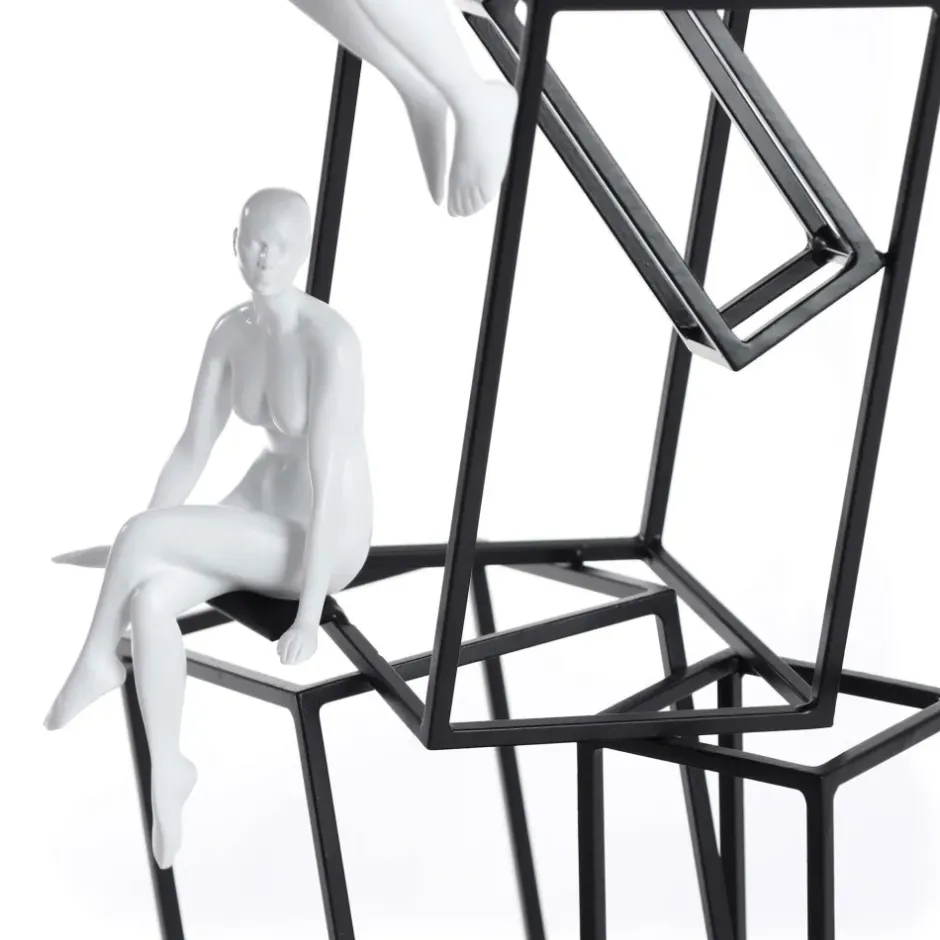 Statues & Sculptures Table Top|Contemporary^Creative Thinker 47cm Metal Indoor Sculpture