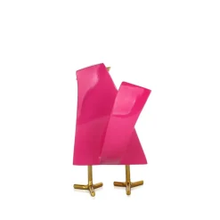 Statues & Sculptures Table Top|Animals^Cubic Bird 14cm Magenta Resin Indoor Sculpture