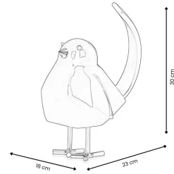 Statues & Sculptures Table Top|Animals^Cubic Bird 30cm Violet Resin Indoor Sculpture