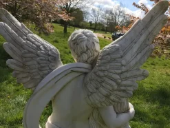 Statues & Sculptures Angel|Roman^Cupid & Psyche 197cm Marble Garden Statue