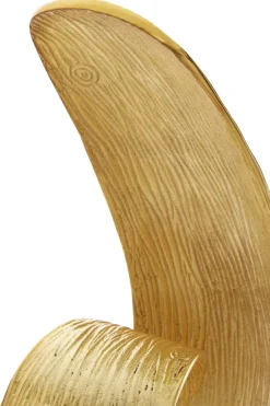 Statues & Sculptures Table Top|Abstract^Curved Reflection 50cm Gold Metal Indoor Sculpture