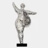 Statues & Sculptures Figurative|Table Top^Dancing Soul 95cm Silver Metal Indoor Sculpture