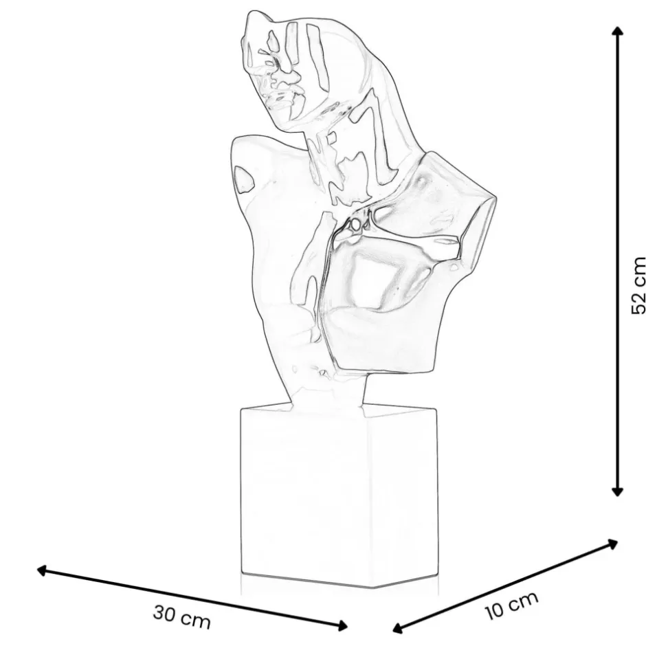 Statues & Sculptures Figurative|Table Top^Divided Titan 52cm Black Resin Indoor Sculpture