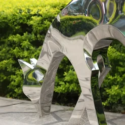 Statues & Sculptures Wildlife|Stags & Deers^Dynamic Deer 75cm Metal Garden Sculpture