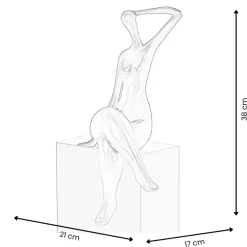 Statues & Sculptures Figurative|Table Top^Elegant Grace 38cm Violet Resin Indoor Sculpture