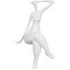 Statues & Sculptures Figurative|Table Top^Elegant Grace 38cm White Resin Indoor Sculpture