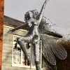 Statues & Sculptures Fairies^Elvina Fairy Metal Wire Garden Sculpture