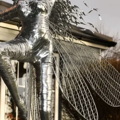 Statues & Sculptures Fairies^Elvina Fairy Metal Wire Garden Sculpture