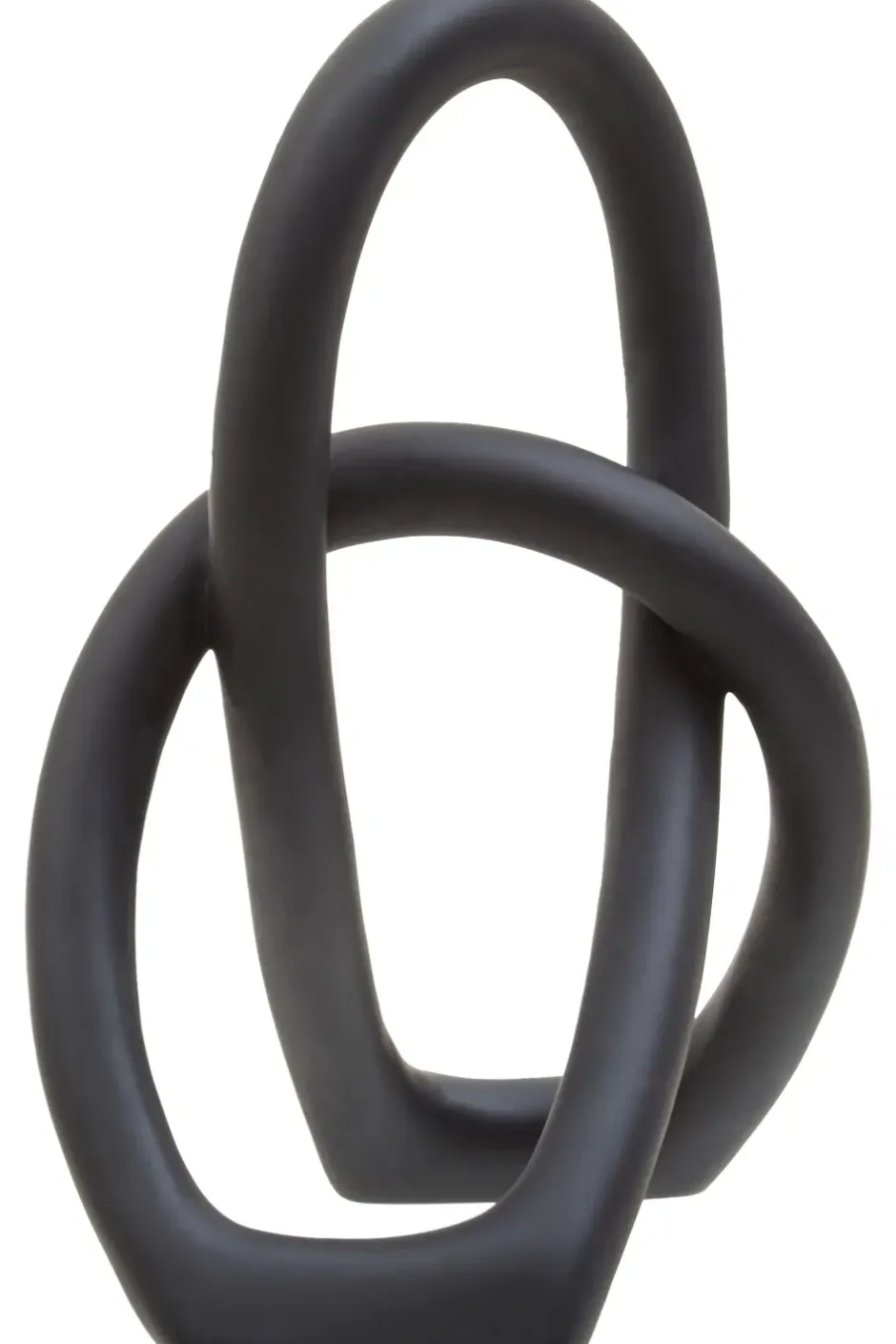 Statues & Sculptures Table Top|Abstract^Eternal Curves 19cm Black Resin Indoor Sculpture