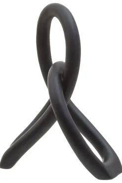 Statues & Sculptures Table Top|Abstract^Eternal Curves 19cm Black Resin Indoor Sculpture