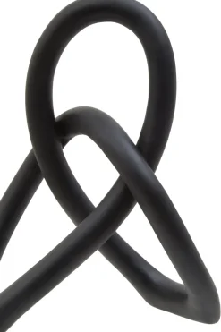 Statues & Sculptures Table Top|Abstract^Eternal Curves 19cm Black Resin Indoor Sculpture