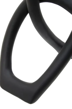 Statues & Sculptures Table Top|Abstract^Eternal Curves 19cm Black Resin Indoor Sculpture
