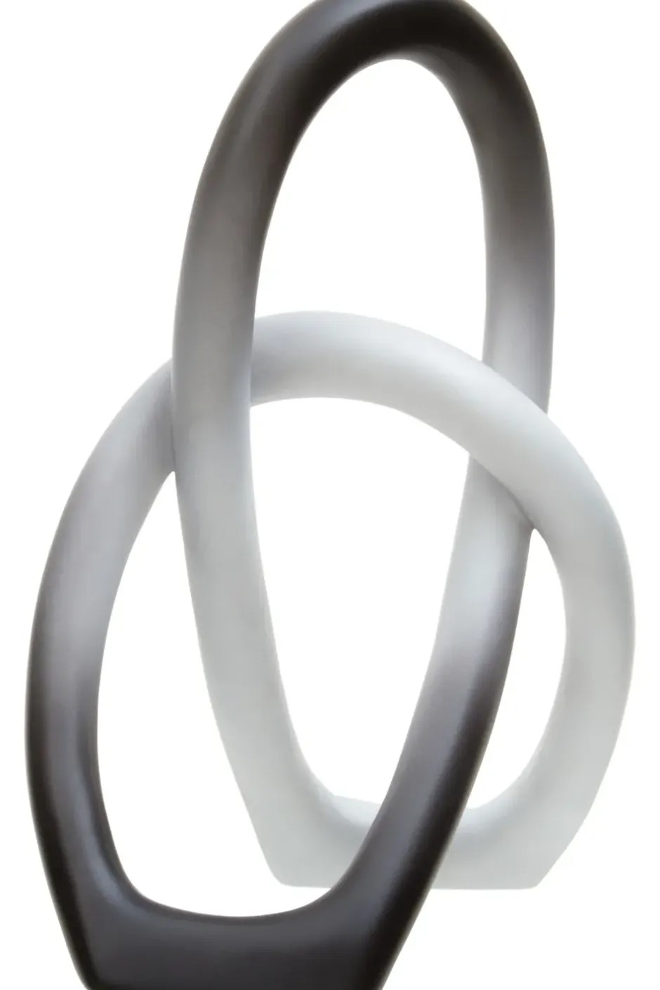Statues & Sculptures Table Top|Abstract^Eternal Curves 19cm Black & White Resin Indoor Sculpture