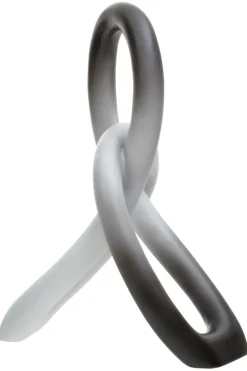 Statues & Sculptures Table Top|Abstract^Eternal Curves 19cm Black & White Resin Indoor Sculpture