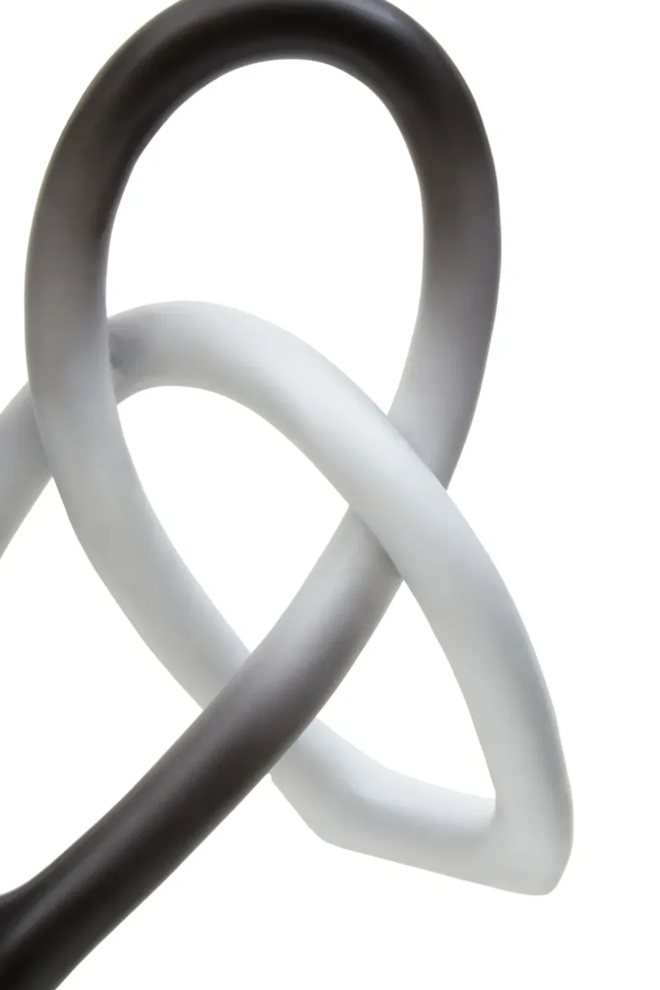 Statues & Sculptures Table Top|Abstract^Eternal Curves 19cm Black & White Resin Indoor Sculpture