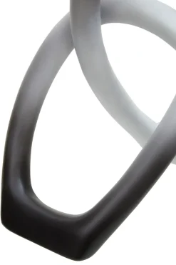 Statues & Sculptures Table Top|Abstract^Eternal Curves 19cm Black & White Resin Indoor Sculpture