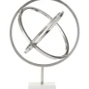 Statues & Sculptures Table Top|Contemporary^Eternal Orbit 42cm Silver Metal Indoor Sculpture