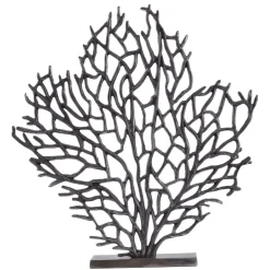 Statues & Sculptures Table Top|Contemporary^Euphoric Coral 53cm Black Metal Indoor Sculpture