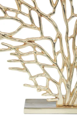 Statues & Sculptures Table Top|Contemporary^Euphoric Coral 54cm Gold Metal Indoor Sculpture