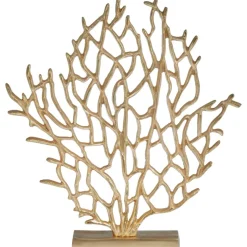 Statues & Sculptures Table Top|Contemporary^Euphoric Coral 40cm Gold Metal Indoor Sculpture
