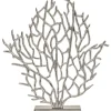 Statues & Sculptures Table Top|Contemporary^Euphoric Coral 43cm Silver Metal Indoor Sculpture