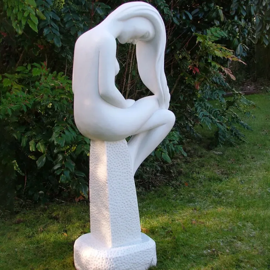 Statues & Sculptures Modern^Europa 80cm Marble Resin Garden Statue